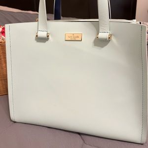 Kate Spade two color large hand bag Blue